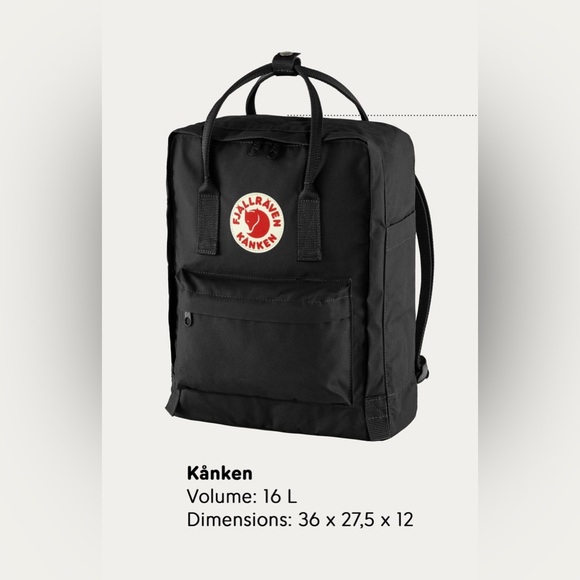 Fjallraven Kånken Black Backpack - Picture 8 of 12